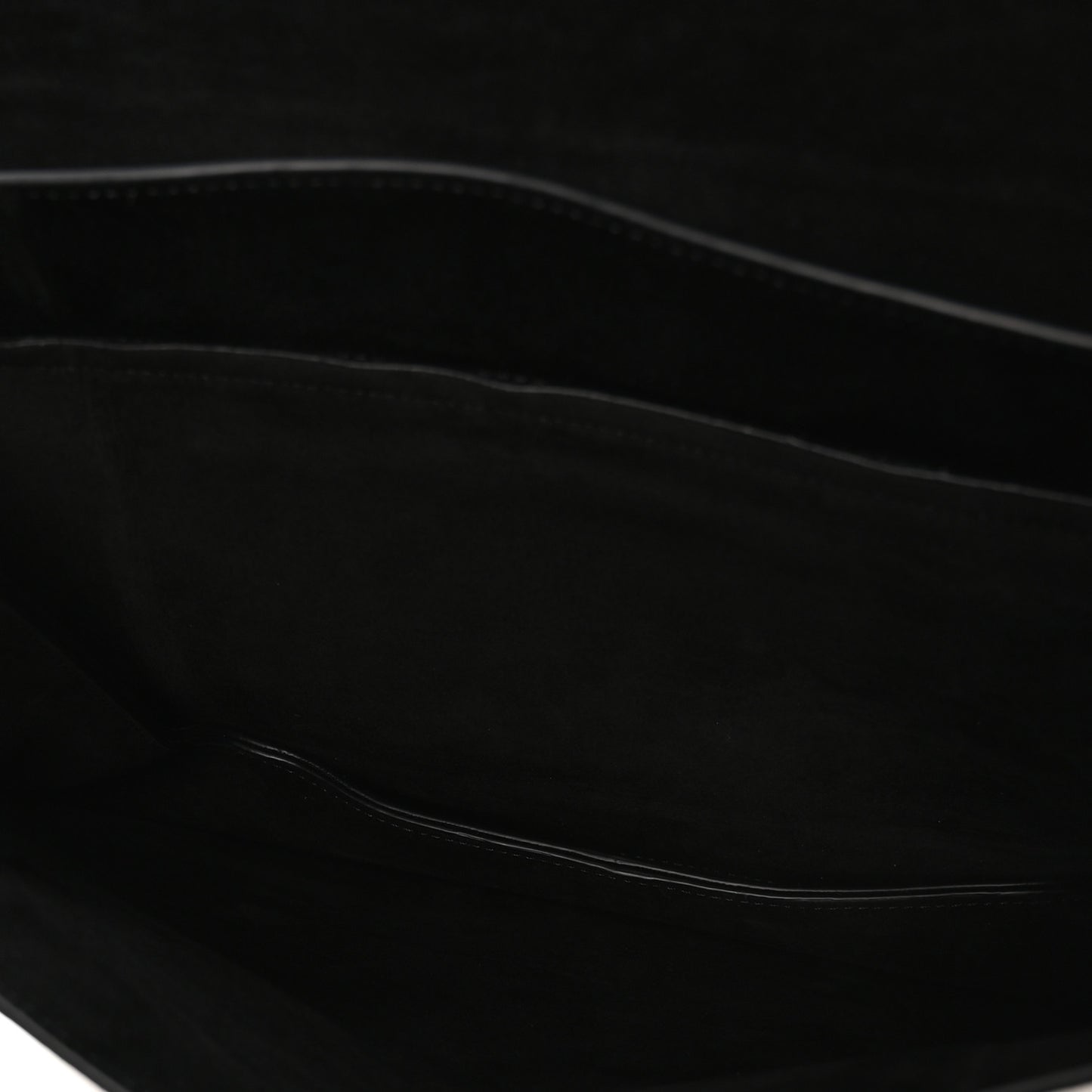 Shiny Lambskin Soft Triomphe Besace Bag Black