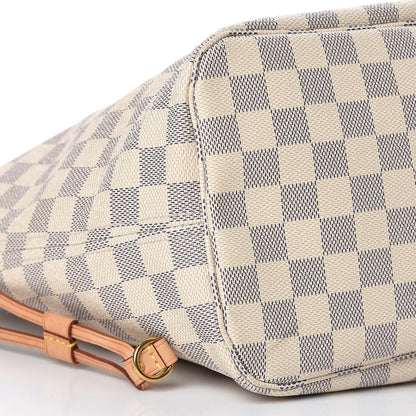 Louis Vuitton Damier Azur Neo Neverfull MM Rose Ballerine 10 of 11