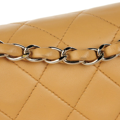 Chanel Lambskin Quilted Medium Double Flap Beige 9 of 12