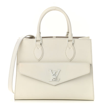 Louis Vuitton Soft Calfskin Lockme Tote PM White 1 of 9