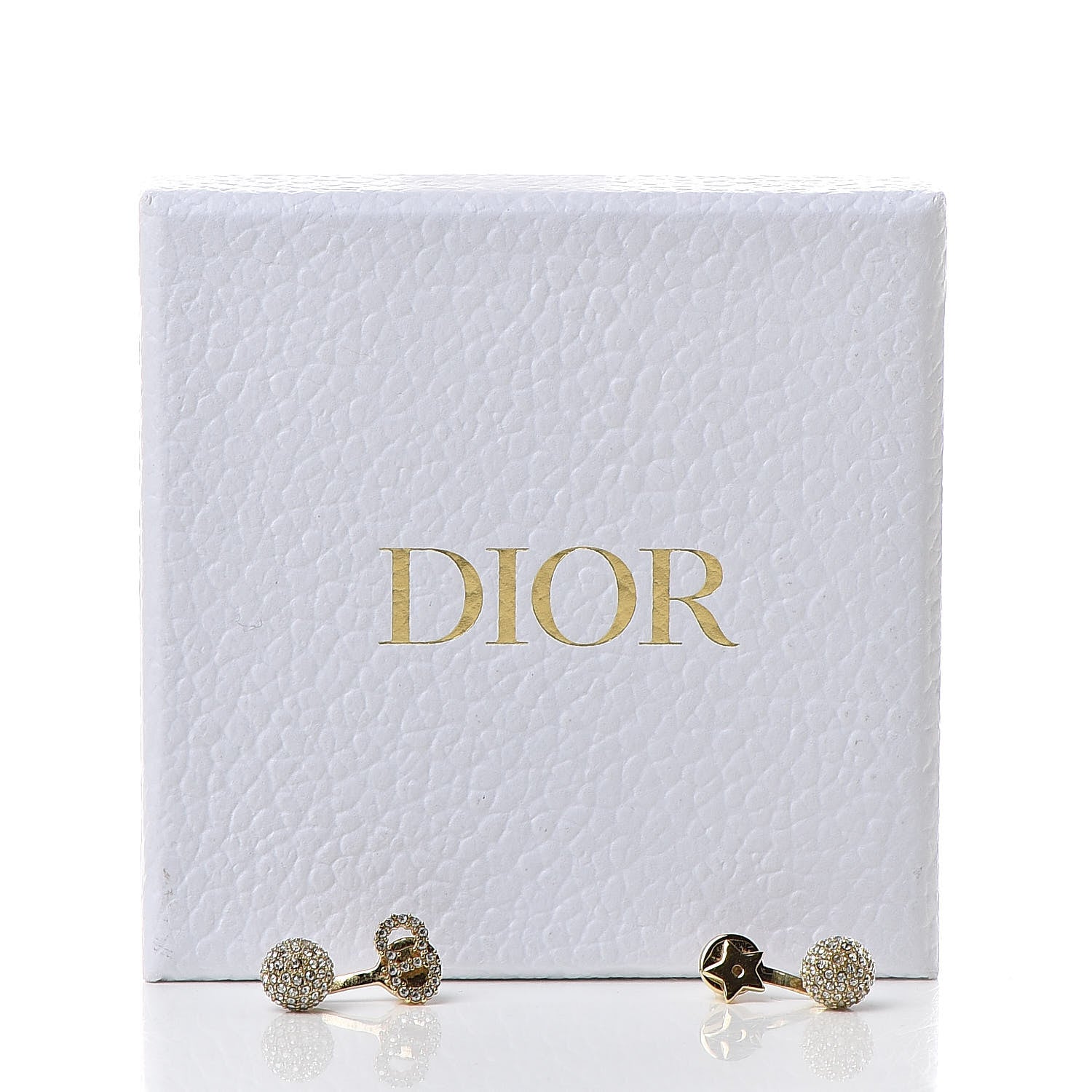 Christian Dior Crystal La Petite Tribale Earrings Gold 6 of 6