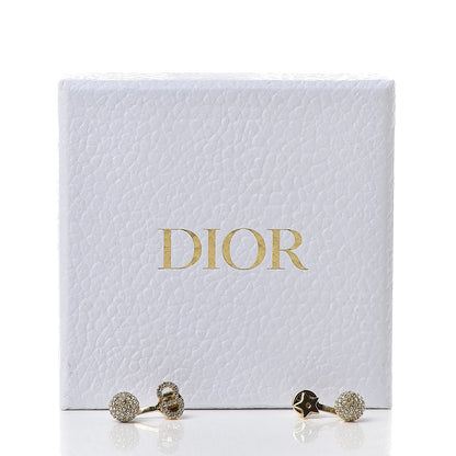Christian Dior Crystal La Petite Tribale Earrings Gold 6 of 6
