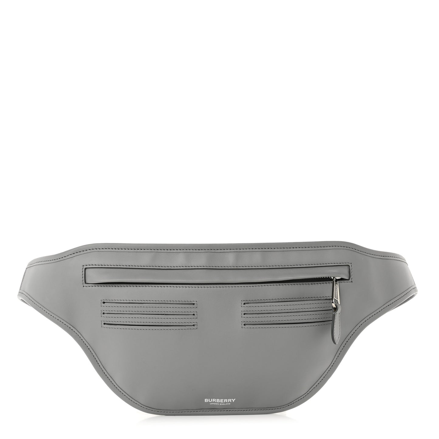 Smooth Calfskin Brummell Bum Bag Grey