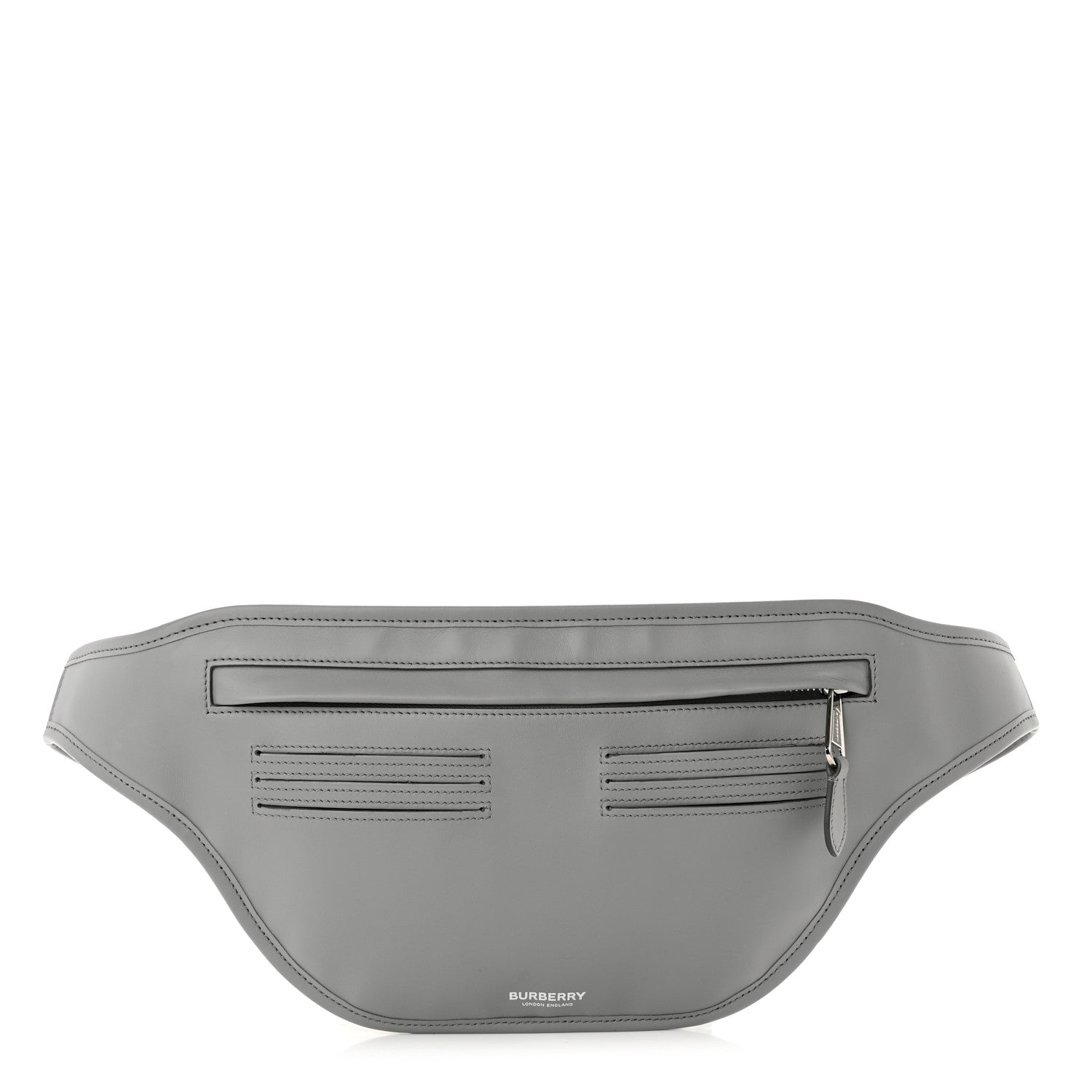 Burberry Smooth Calfskin Brummell Bum Bag Grey 1 of 9