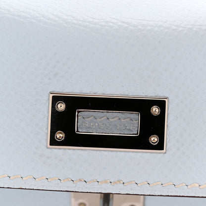 Hermes Epsom Mini Kelly Sellier 20 Bleu Brume Vert Jade Gold 11 of 13