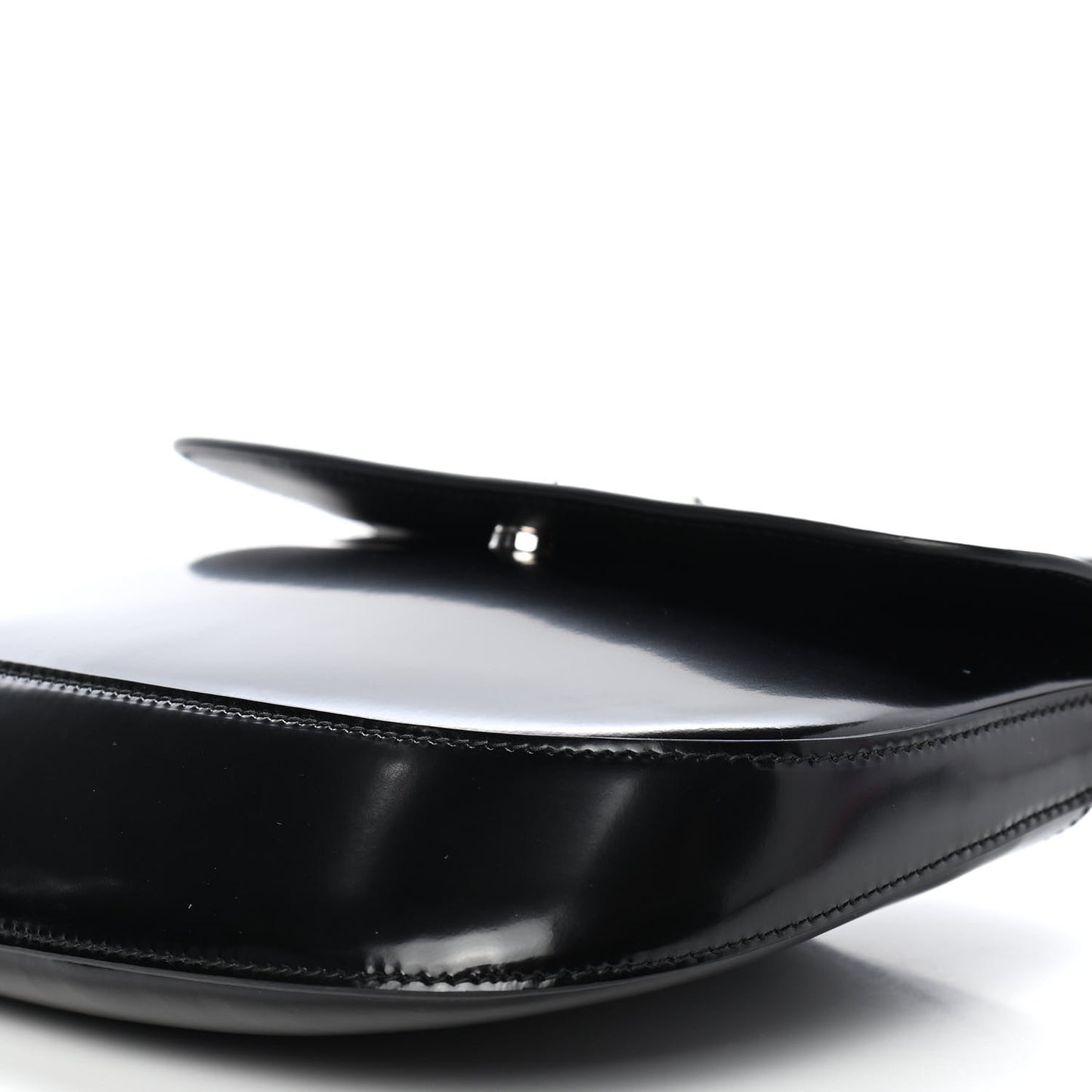 Spazzolato Cleo Flap Shoulder Bag Black