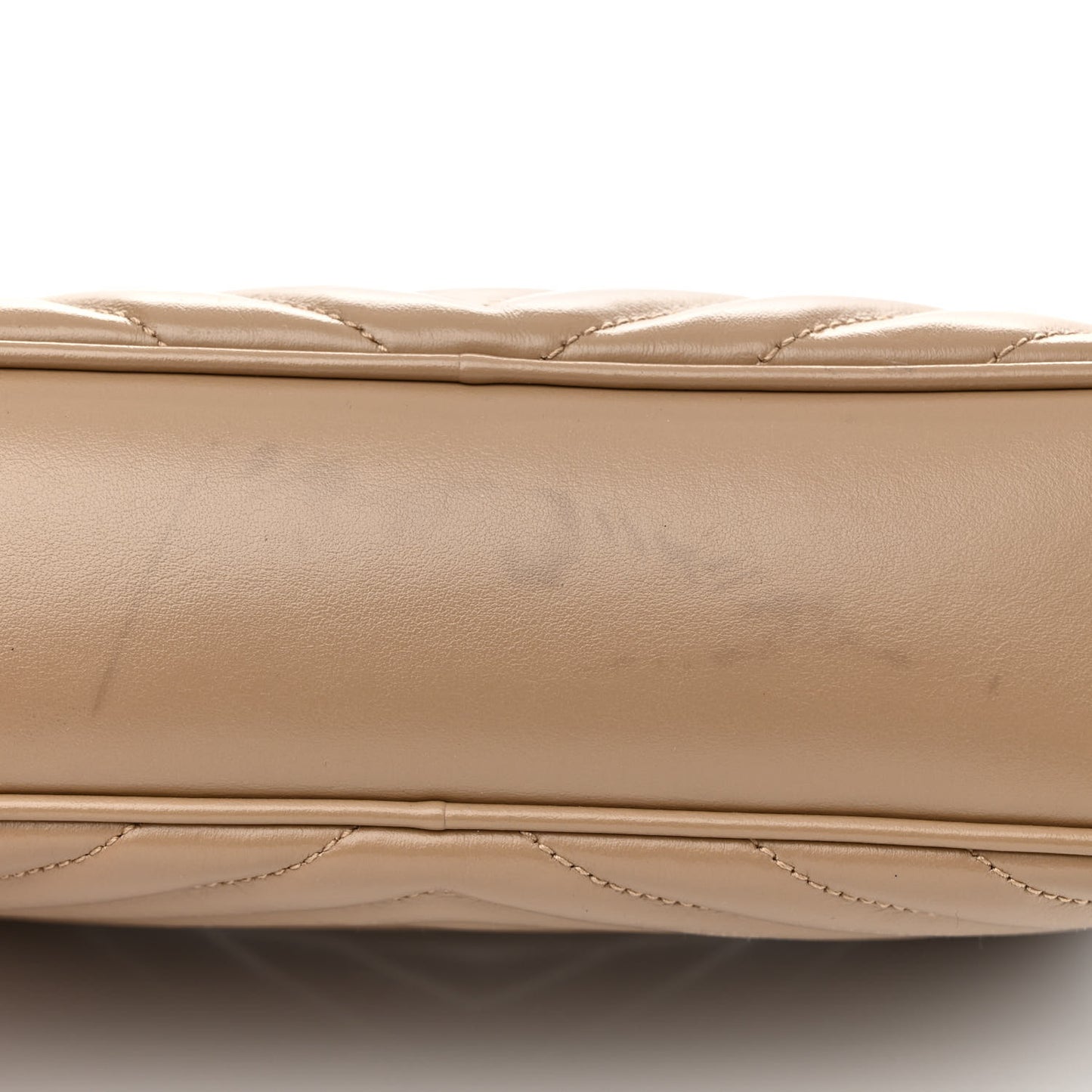 Calfskin Matelasse Monogram Lou Camera Bag Dark Beige