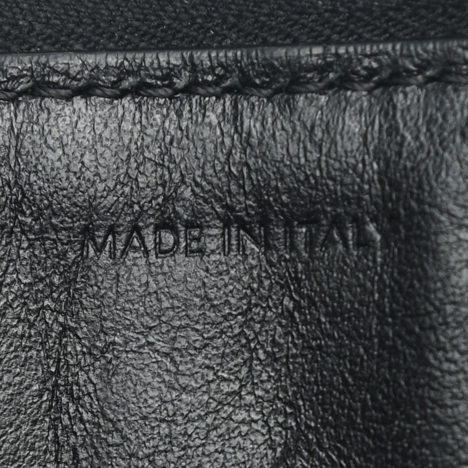 Celine Calfskin Quilted C Charm Pouch Black 6 of 7