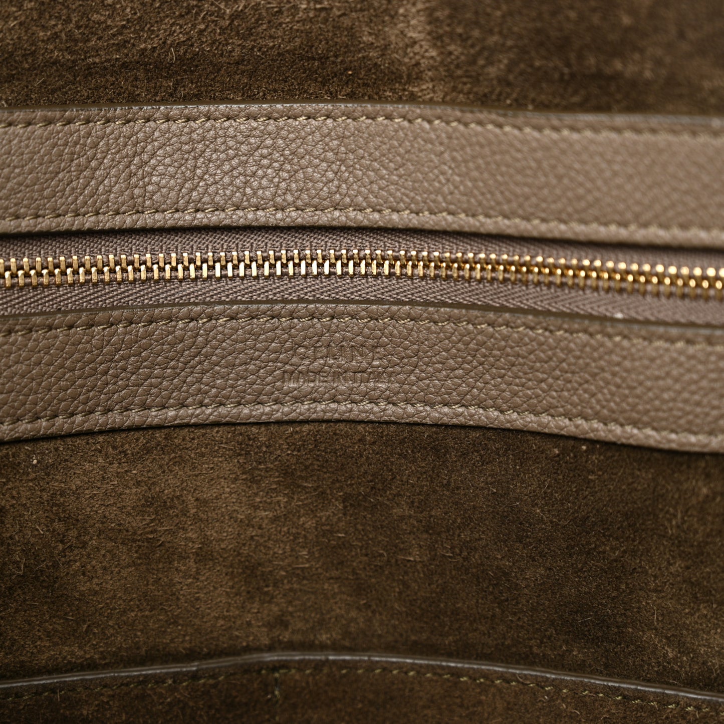 Soft Grained Calfskin Small Belt Cabas Phantom Taupe