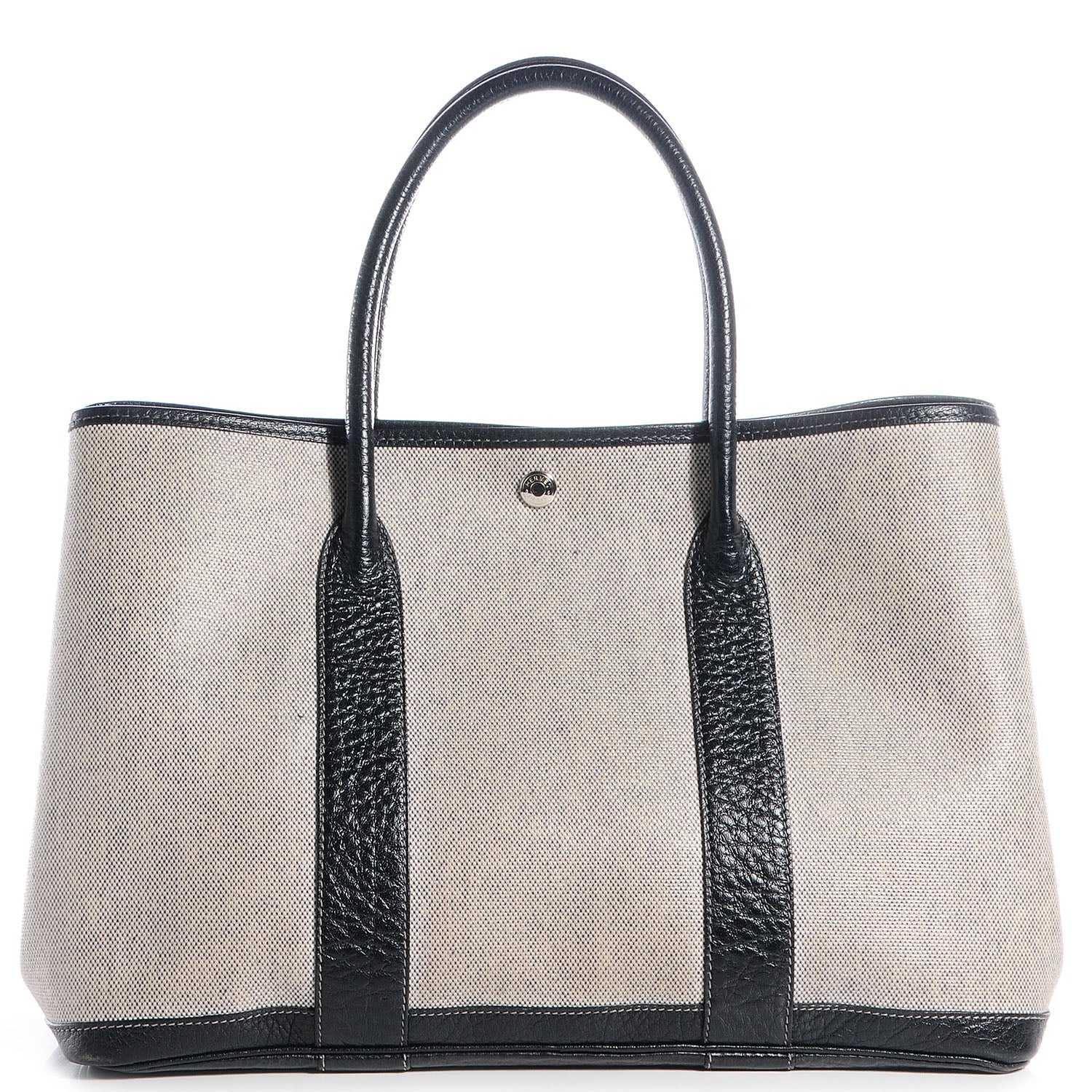 Hermes Toile Buffle Skipper Garden Party 36 MM Tote Black 1 of 8