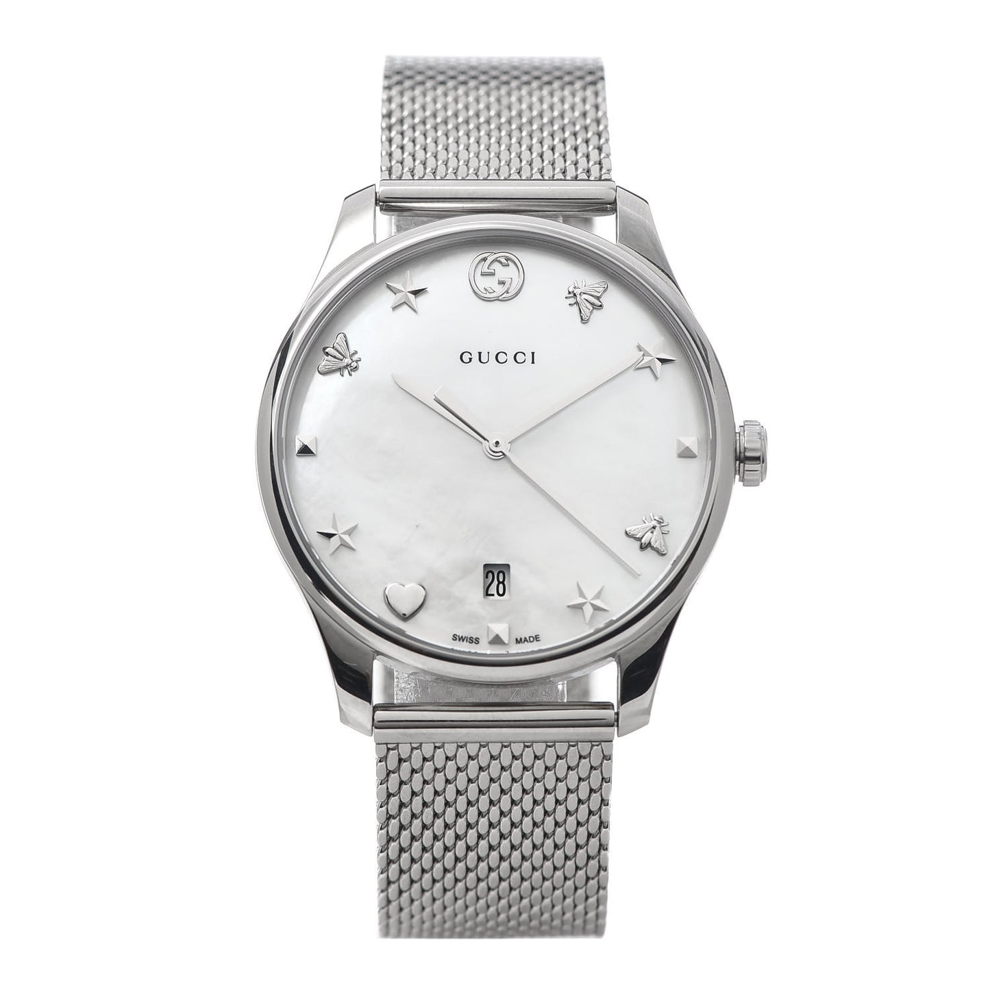 Stainless Steel Mother of Pearl 36mm G-Timeless Charm Quartz Watch