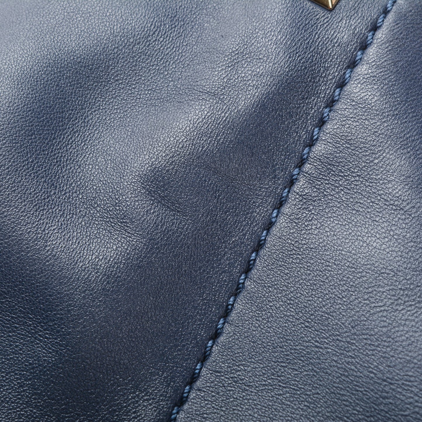 Nappa Medium Rockstud Soft Tote Indigo
