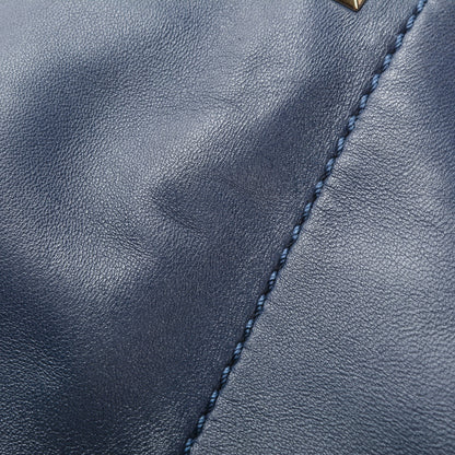 Valentino Garavani Nappa Medium Rockstud Soft Tote Indigo 11 of 12