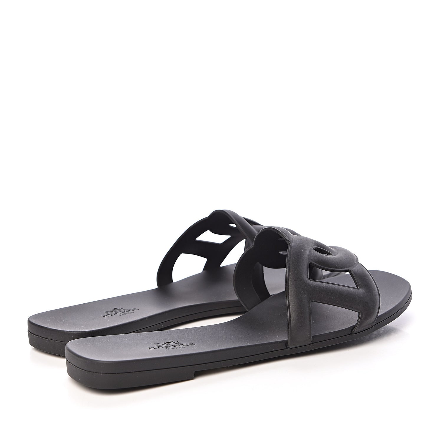 Rubber Aloha Sandals 38 Black