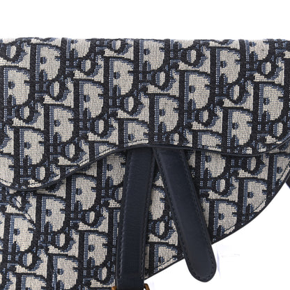 Christian Dior Oblique Saddle Belt Bag Blue 9 of 10