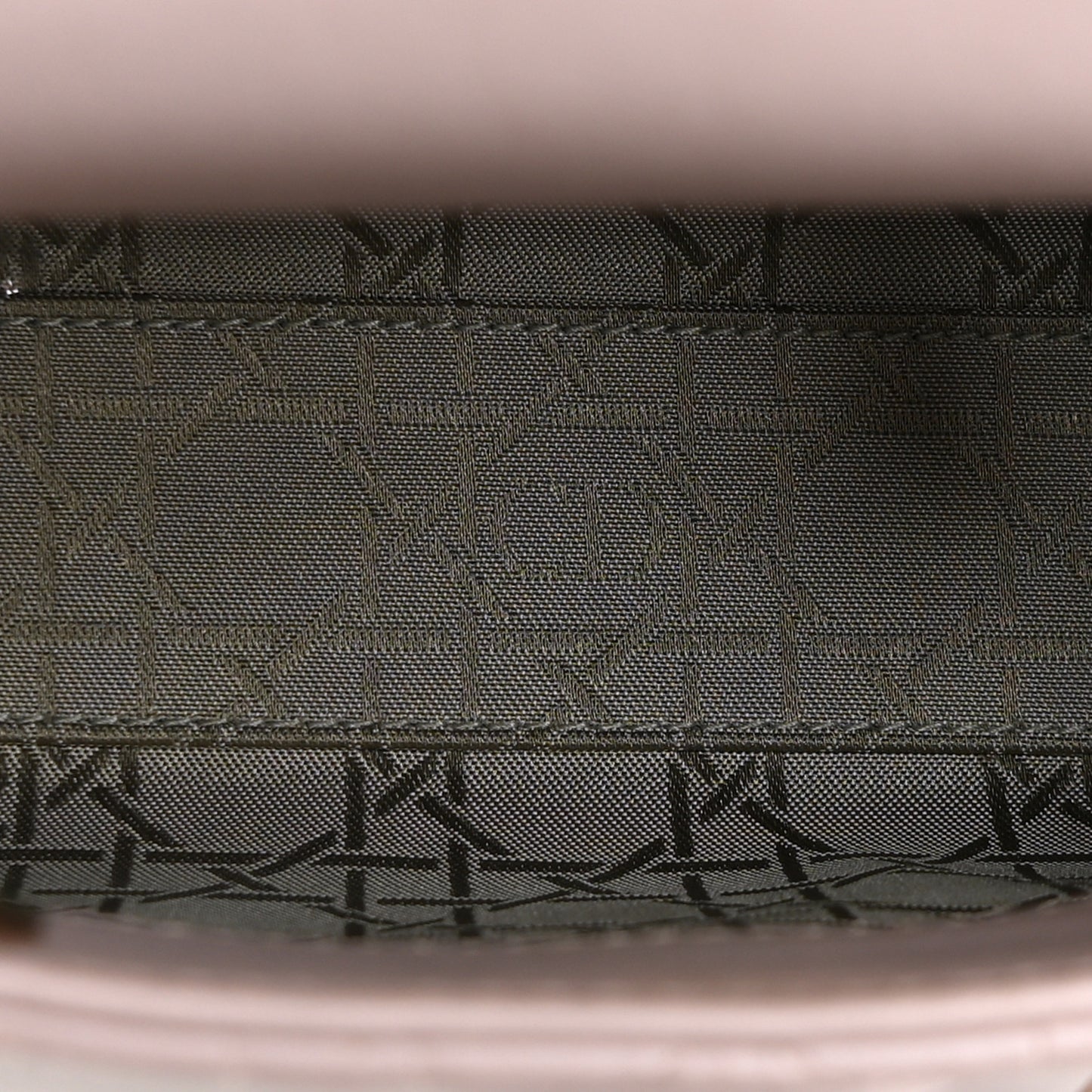 Metallic Lambskin Cannage Mini Lady Dior Lotus