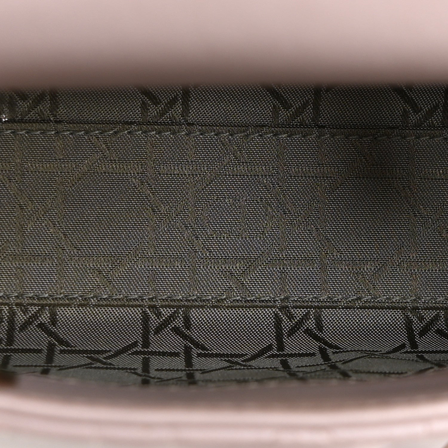 Christian Dior Metallic Lambskin Cannage Mini Lady Dior Lotus 4 of 9