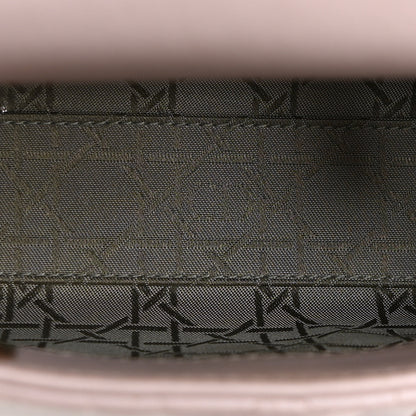 Christian Dior Metallic Lambskin Cannage Mini Lady Dior Lotus 4 of 9
