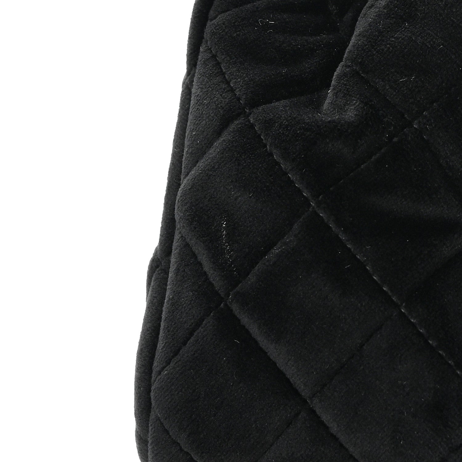 Chanel Velvet Quilted Mini Rectangular Pearl Crush Flap Black 12 of 13