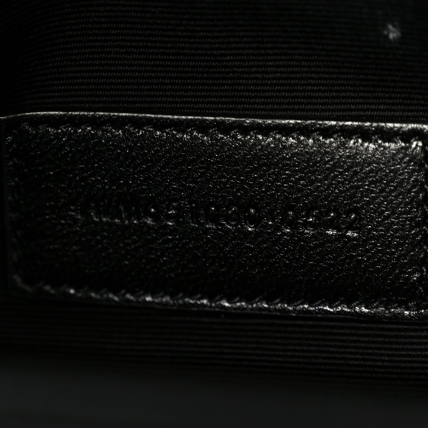 Grain De Poudre Textured Mixed Matelasse Triquilt Monogram Clutch Black