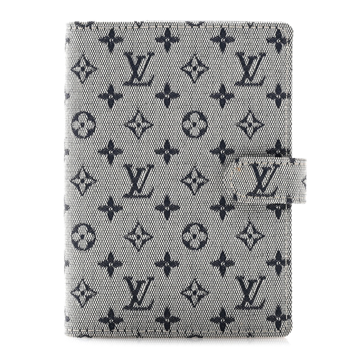 Louis Vuitton Mini Lin Small Ring Agenda Cover Blue 1 of 10