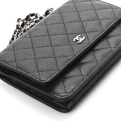 Chanel Caviar Quilted Wallet on Chain WOC Black 11 of 13