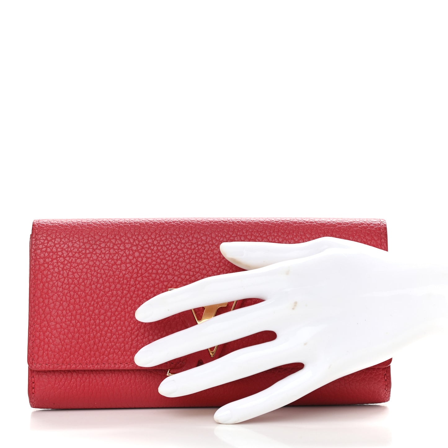 Taurillon Capucines Wallet Rubis