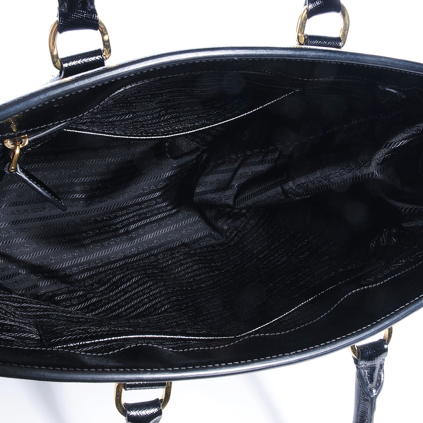Saffiano Vernice Parabole Tote Black