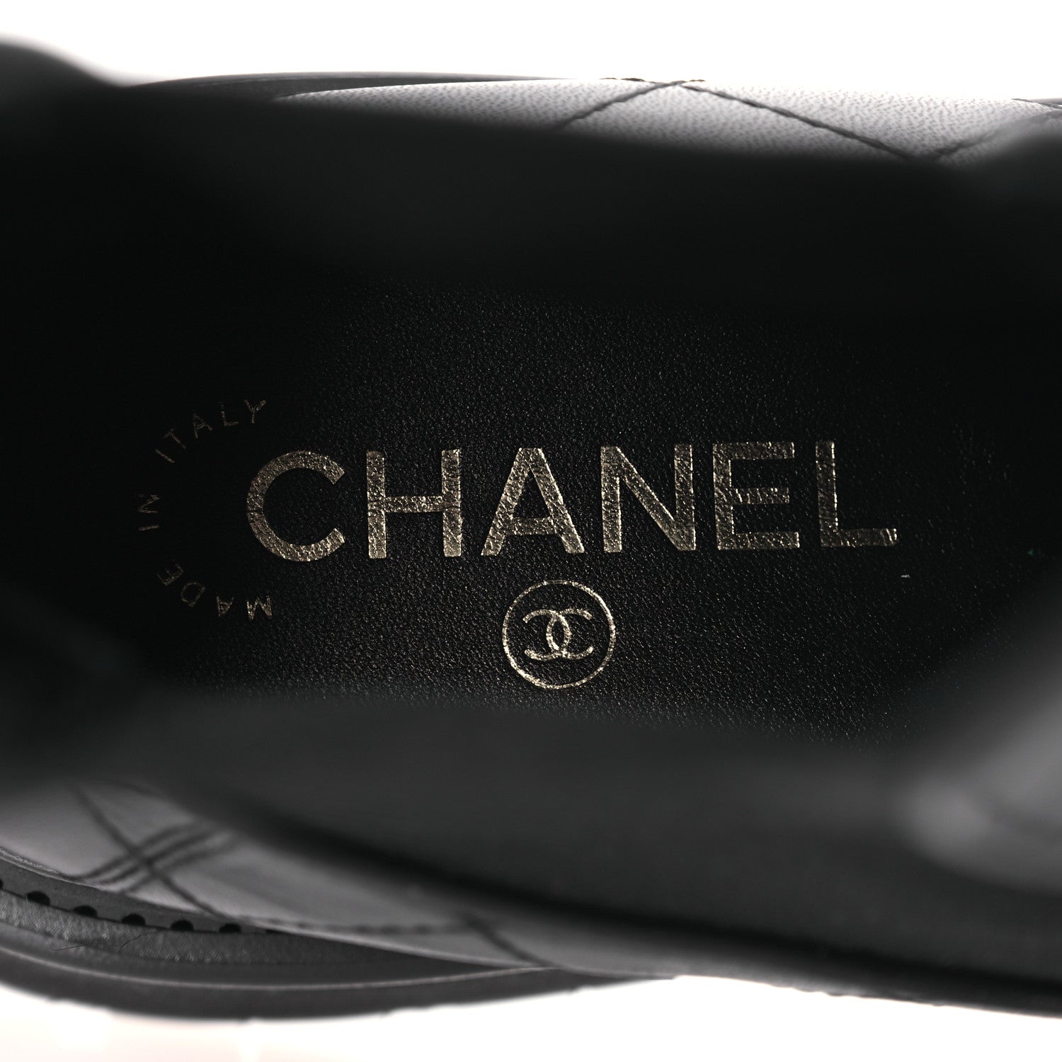 Chanel Calfskin Patent Cap Toe Quilted Short Boots 40 Black 8 of 9
