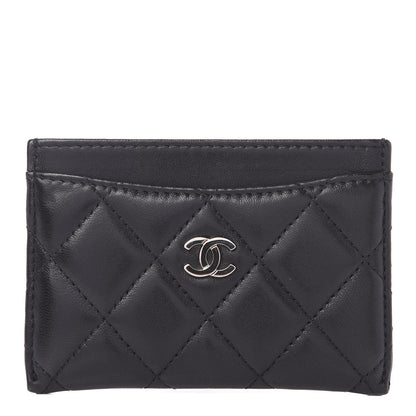 Chanel Lambskin Quilted Card Holder Black 1 of 11