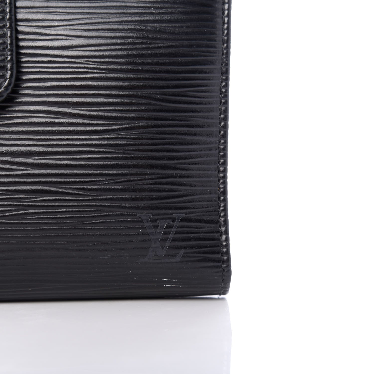 Louis Vuitton Epi French Purse Wallet Black 9 of 10