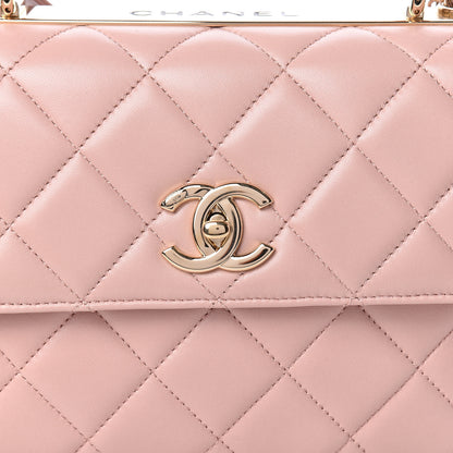 Chanel Lambskin Quilted Small Trendy CC Flap Dual Handle Bag Pink 10 of 10