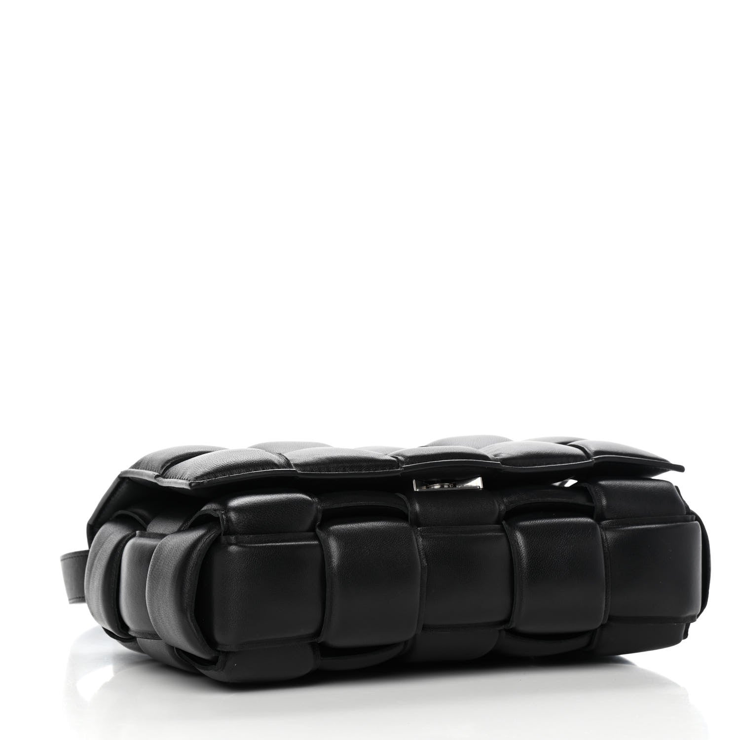 Bottega Veneta Nappa Maxi Intreccio Padded Cassette Crossbody Bag Black 3 of 9