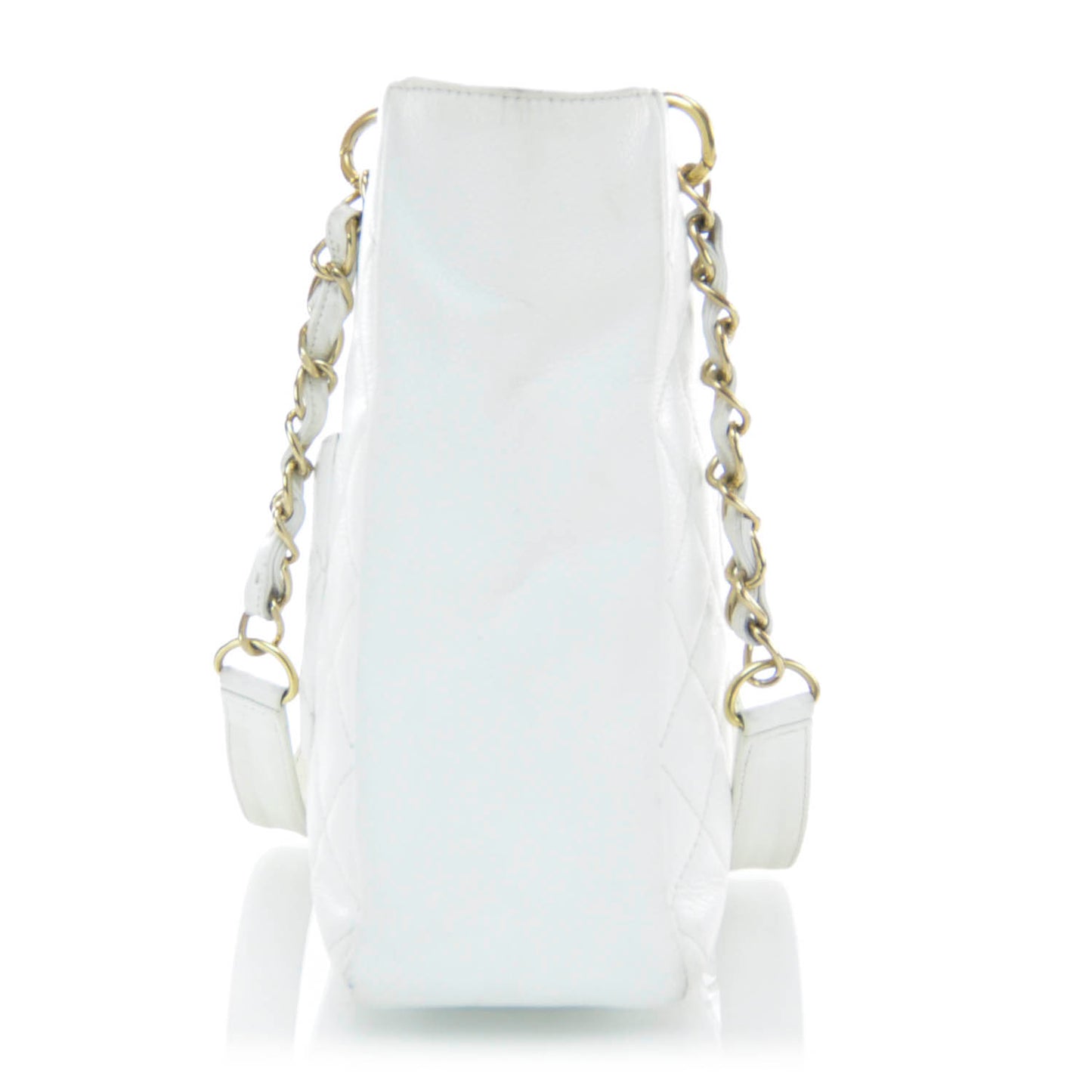 Caviar Petit Shopping Tote PST White