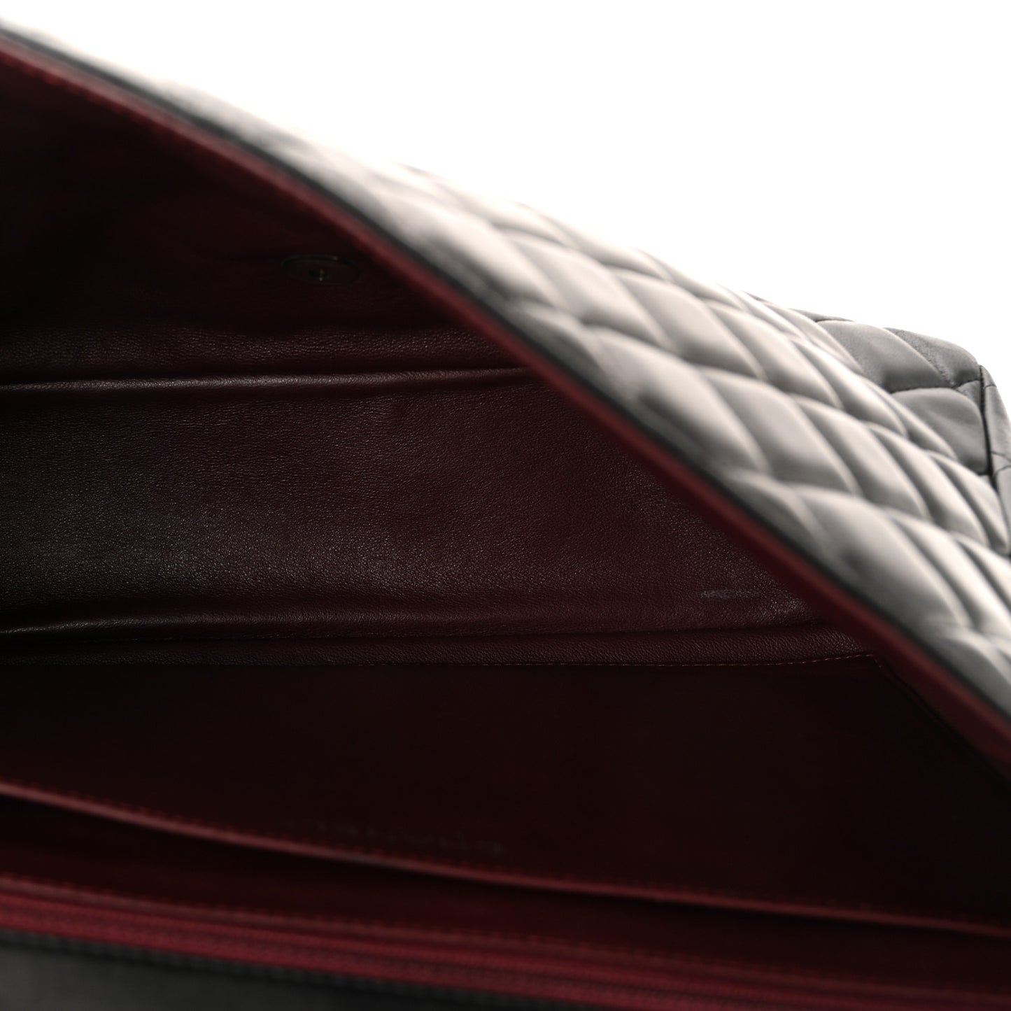 Lambskin Quilted Maxi Single Flap Black