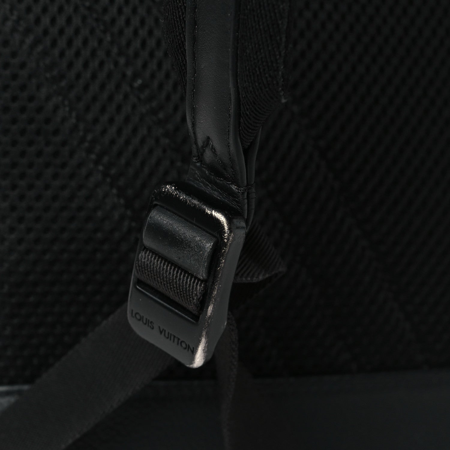 Louis Vuitton Grained Calfskin Aerogram Takeoff Backpack Black 10 of 10