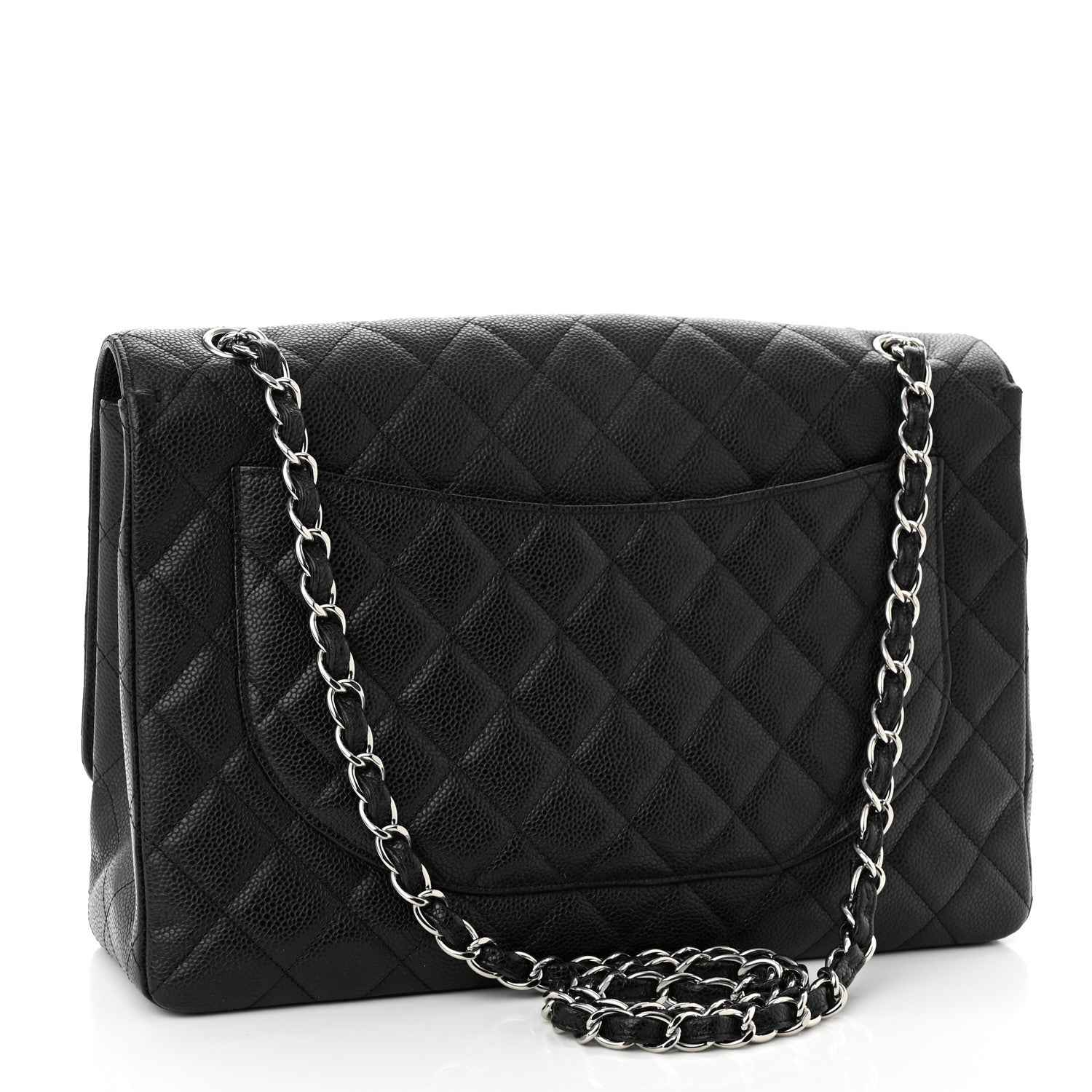 Chanel Caviar Quilted Maxi Single Flap Black 3 of 11