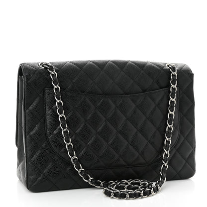 Chanel Caviar Quilted Maxi Single Flap Black 3 of 11