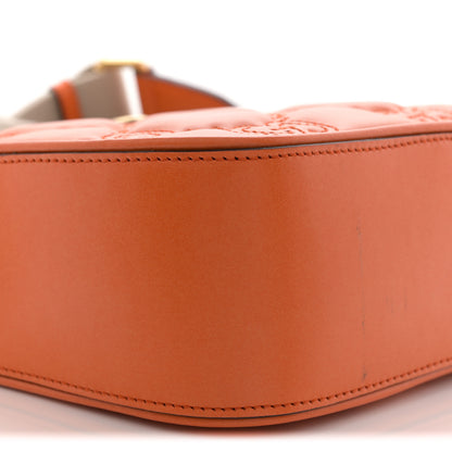 Gucci Calfskin GG Matelasse Shoulder Bag Spring Orange Natural 9 of 11