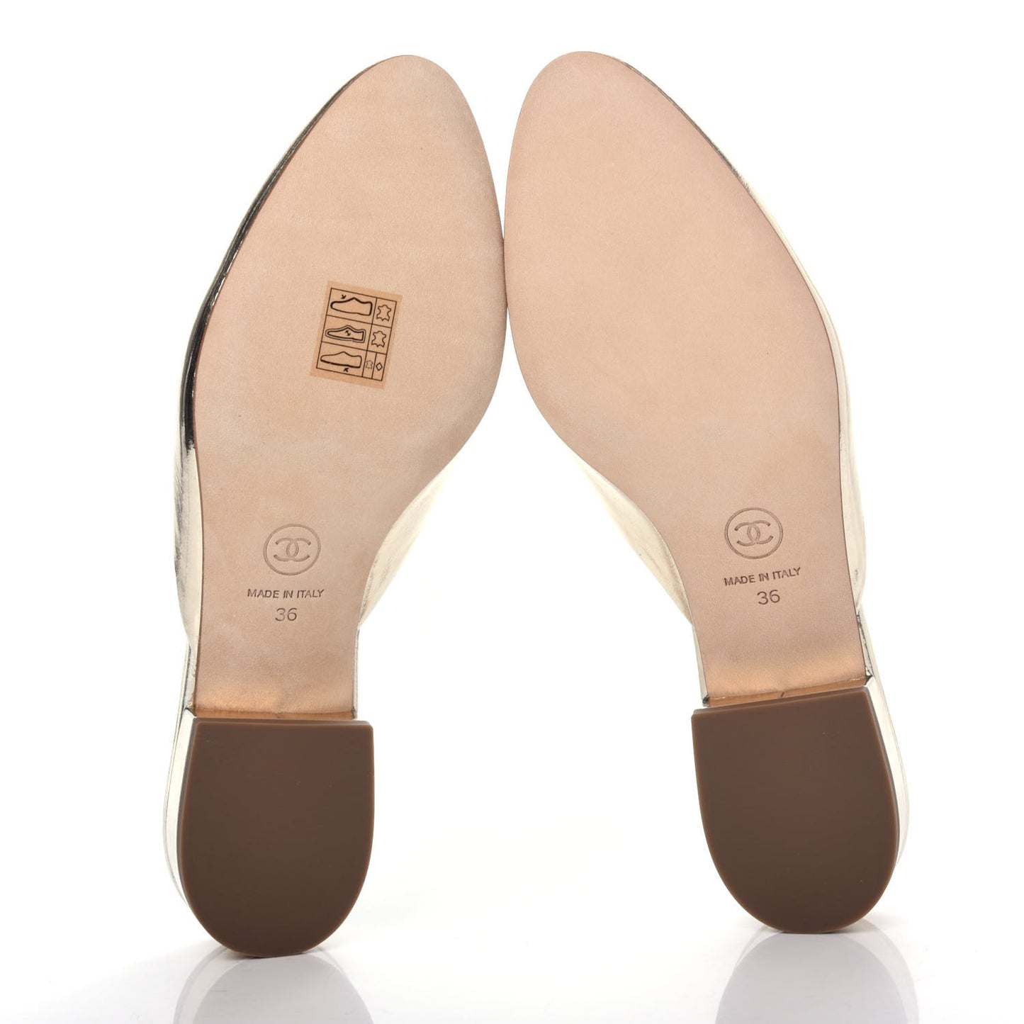 Metallic Sheepskin Mules 36 Gold