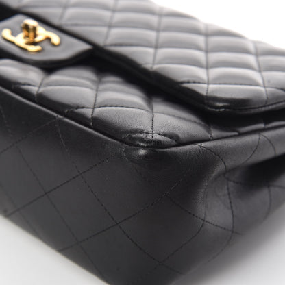Chanel Lambskin Quilted Jumbo Double Flap Black 11 of 15