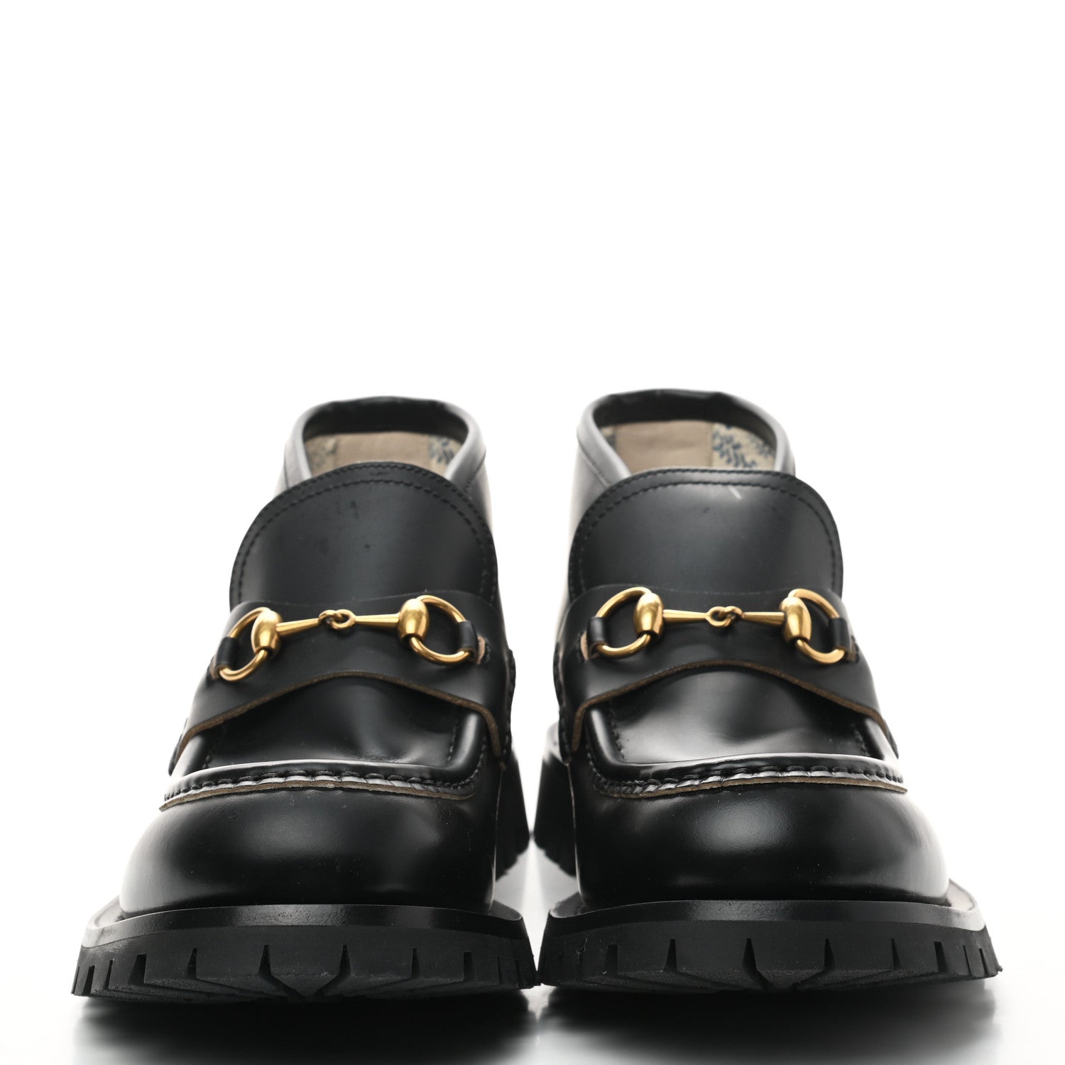 Gucci Cordovan Lux Mens Harald Horsebit Ankle Boots 9 Black 2 of 10