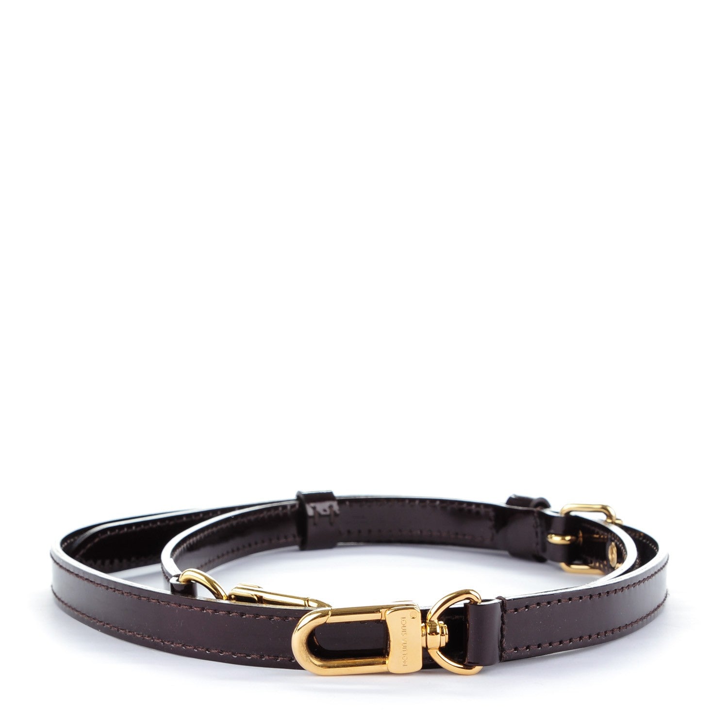 Louis Vuitton Patent 16mm Adjustable Shoulder Strap Amarante 1 of 4
