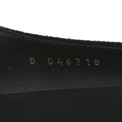 Chanel Shiny Lambskin Pearl Cap Toe Ankle Chain Ballerina Flats 40 Black 8 of 9