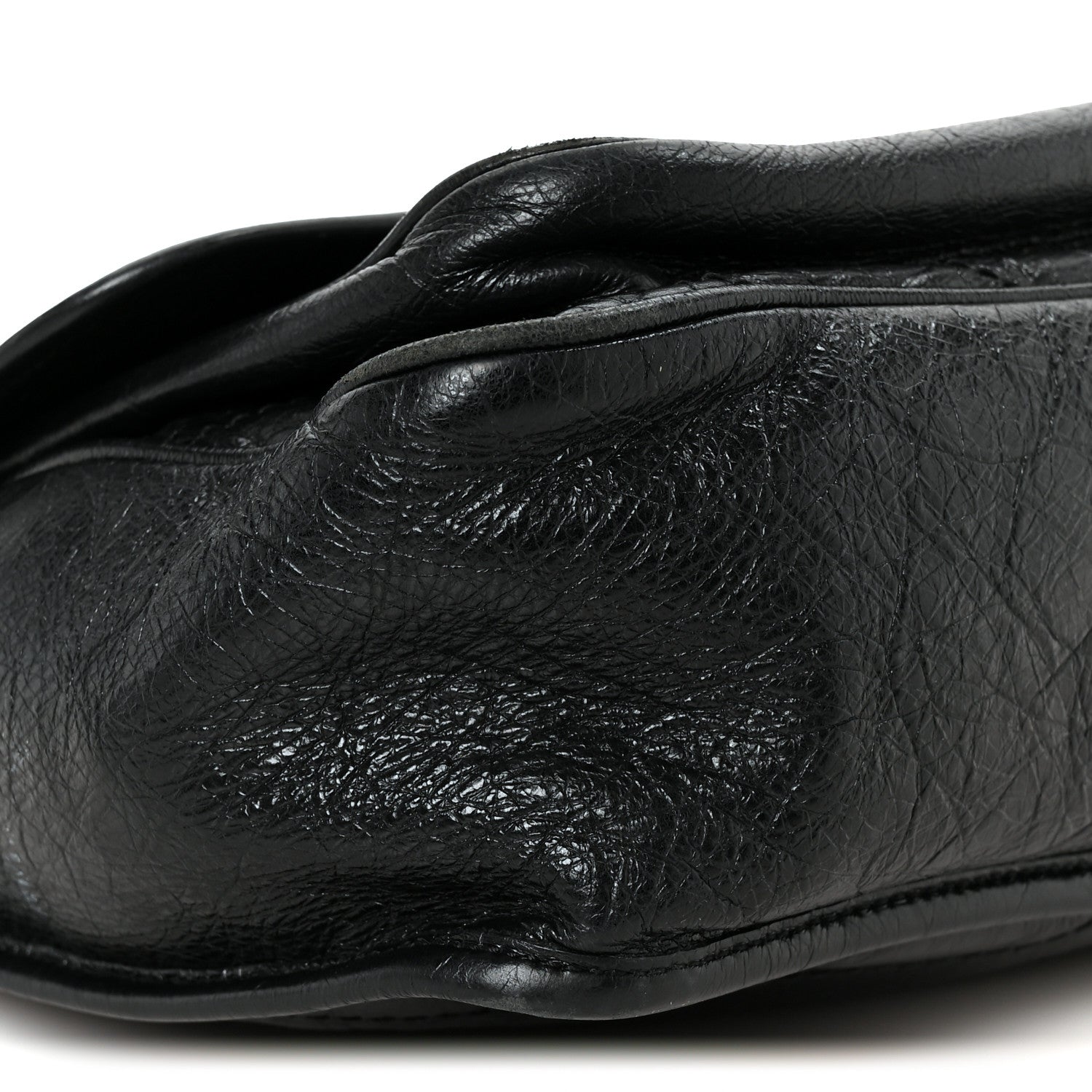Saint Laurent Crinkled Calfskin Matelasse Monogram Medium Niki Chain Satchel Black 9 of 10