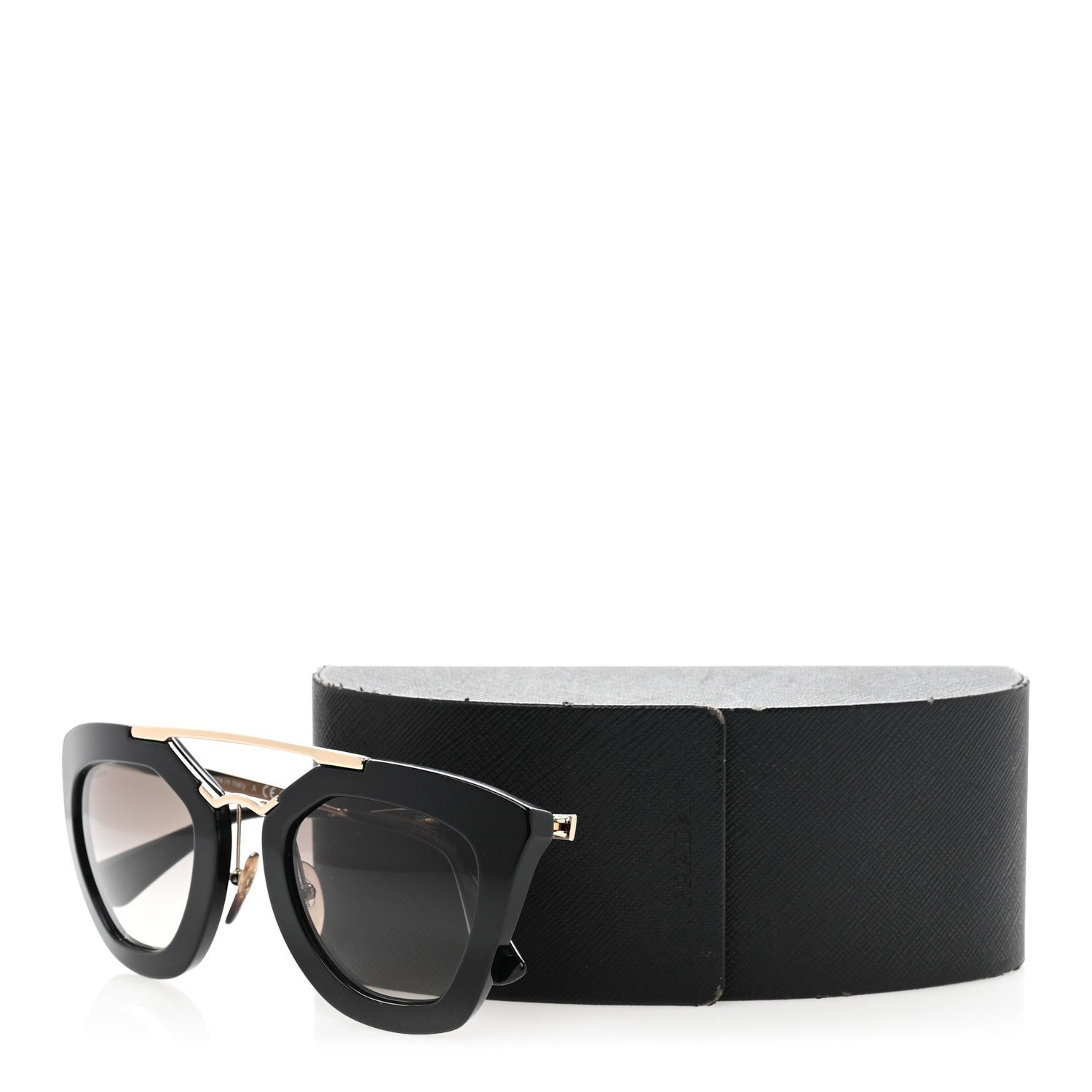 Prada Acetate Cinema Sunglasses SPR 09Q Black 9 of 9