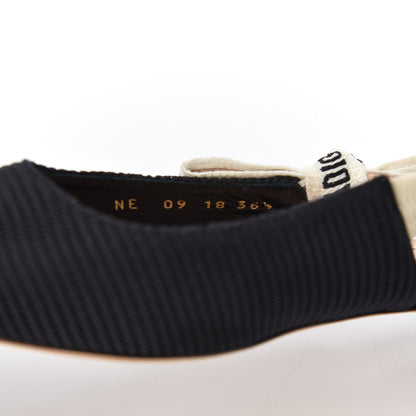 Christian Dior Technical Canvas Ribbon J'Adior Slingback Ballet Flats 36.5 Black 8 of 14