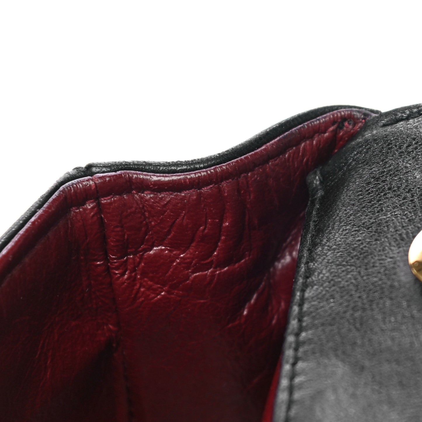 Lambskin Quilted Micro Mini Flap Bag Black