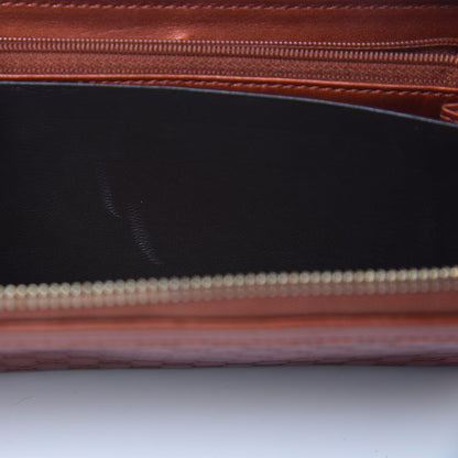 Gucci Metallic Microguccissima Sukey Zip Around Wallet Burnt Orange 9 of 9