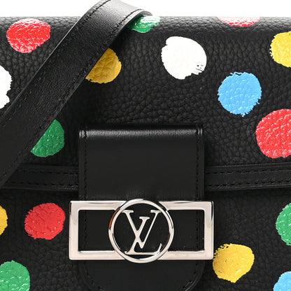 Louis Vuitton LV X YK Taurillon Dots Dauphine Mini Black 9 of 12